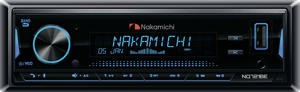 Автомагнитола MP3/USB/FLAC без CD-привода с Bluetooth Nakamichi NQ721BE